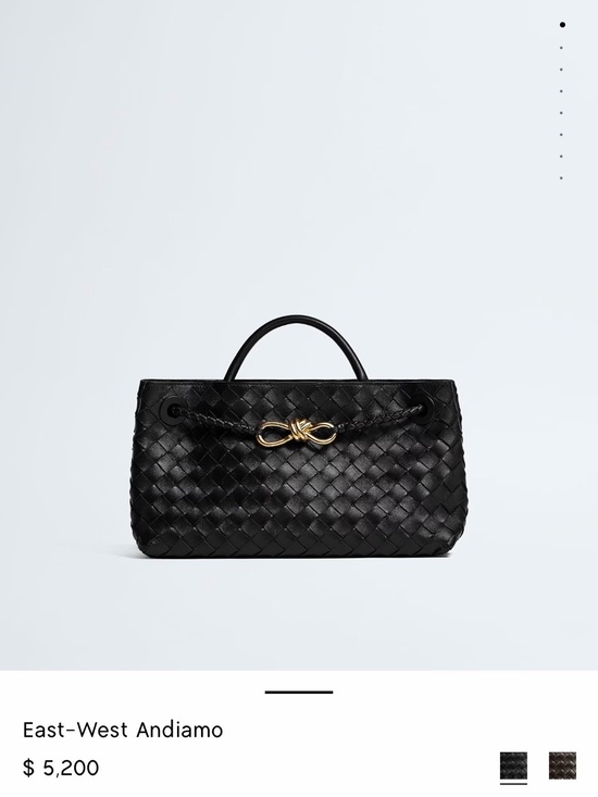 Bottega Veneta Handbags - BOTTEGA VENETA East West Andiamo gold  hardware brand new intricato small